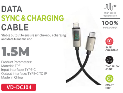 VEN DENS TYPE-C TO LIGHTNING CABLE
